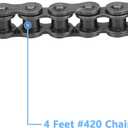 Centrifugal Clutch, Go Kart Clutch 3/4 Bore 10T with #40 41 420 Chain 12.7mm pitch for Mini Bike, Go Kart, predator 212, Lawnmower and Honda GC GX 2-6.5HP Engine GC160 GC190 GX120 GX140 GX160 GX200