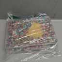 Looconi 1000pcs Colorful Letter Beads Gold 7x4mm and Elastic String with Storage Box for Jewelry Making Bracelet Hair Braids Crafts 2 Pack