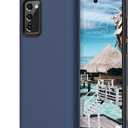 Galaxy Note 20 Case, Samsung Note 20 Case Liquid Silicone Case Dual Layer Hard PC Soft Silicone Rubber Bumper Slim Fit Protective Phone Case for Samsung Galaxy Note 20 5G, Night Blue