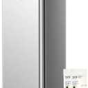 EKO EcoSmart Tall and Large Kitchen Trash Can, 80L/21.1G High Capacity, Touchless Soft Square Motion Sensor Garbage Can, Brushed Stainless Steel