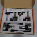 unionlux Fit for 2007-2015 Chevy Silverado High Low Beam Fog Lights Bulbs Combo, Upgraded +1000% 72000LM Super Brighter 6500K White, 1500 2500 3500HD Chevy Silverado Accessories, Pack of 6