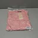 dowerme Women's Casual Dresses 2025 Fall Fashion Long Sleeve Button Up Floral Print Belted Tiered Boho Maxi Party Dress (Pink, M)