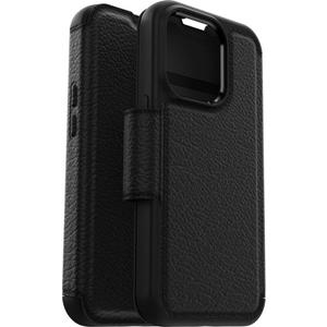 OtterBox Strada Case iPhone 2022 Large Pro Case, Shockproof, Drop Proof, Premium Leather Protective Folio with Two Card Holders, 3X Tested to Military Standard, BlackCase For iPhone 2022 X-Large