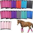 Loose Fitting Horse Fly Boots, Breathable Mesh Boots Protective Horse Leg Wraps, Horse Leggings for Preventing Flies and Mosquitoes Bites-Reduces Leg Fatigue (9-colors)
