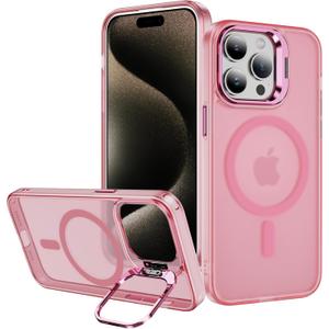Hitaoyou for iPhone 13 Pro Case Compatible with Magsafe, Translucent Matte Camera Kickstand iPhone 13 Pro Case Shockproof Heavy Duty Protective Cover Case for iPhone 13 Pro