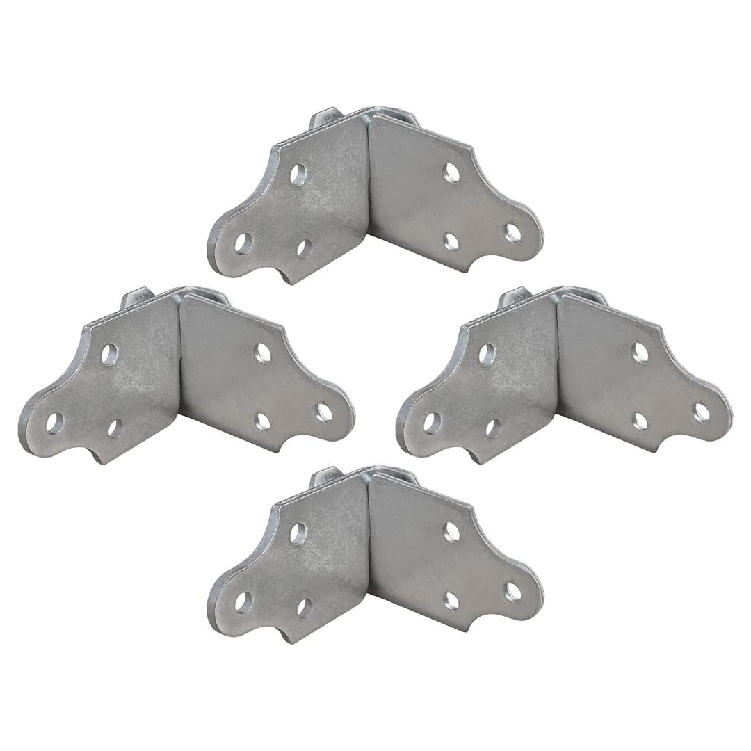 4 Sets Utility Trailer Wood Panel Side Corner Bracket, for Stake Body Latch Rack Gate Connector - 8 Pack, 4 Joints (4 Sets)