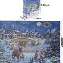 Christmas Puzzles 500 Piece, Christmas Night in Winter 500 Piece Puzzles, Jigsaw Puzzle for Adults Challenging Perfect for Holiday 27x 20inch