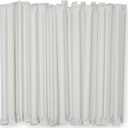Disposable Plastic Straws 500 Count - 7.75 Inch Individually Wrapped Translucent Drinking Straws - Clear Plastic Straw for Cocktails Coffee Milkshakes Beverages Parties Restaurants