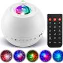 Sound Machine Light Projector, 30 Sleep Sounds for Baby , Bluetooth Speaker | 3-in-1 Baby Sound Machine: 30 sleep sounds (white/brown noise, fans, rain), Bluetooth 5.3 speaker & 15-color light projector.