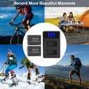 DMW-BLC12 Battery and Dual USB Charger for Lumix G7 G85 G95 FZ1000 GH2 G5 G6 GX8 FZ200 FZ300 Cameras