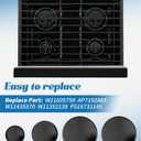 W11605759 Stove Burner Cap Set Fit for Whirlpool/Maytag/KitchenAid/Jenn-Air/Amana Stoves, Replace AP7192865 W11435570 W11352138 PS16731145, 4 Pcs