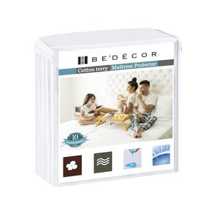Bedecor Queen Waterproof Mattress Protector,Pee and Liquid Proof Cover for Pets, Elderly, and Incontinence, Fitted Deep Pocket for 9-18 Inch Deep