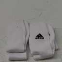 adidas Unisex Rivalry Soccer OTC, Workout Compression Socks - Over the Calf (Large, White/Black)