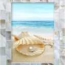 Handmade Picture Frames, 5" x 7"Vintage Mother of Pearl Photo Frame, Unique Natural Style, Chic Mosaic Beach Picture Frame Tabletop or Wall Hanging Display Frame (White, 5x7)