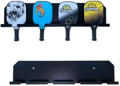 HD Pickleball Paddle Rack | Holds 4 or 8 Paddles | Track Players “Next-Up” on the Court | Heavy-Duty 1/8” Steel with Weather-Proof Powder Coating