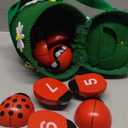 Counting Ladybugs - Montessori Wooden Counting Toy for Girls 3 4 5 Year Old - Ladybug Learning Toys for Toddlers - Preschool Kids Toys for Number Matching, Sorting & Fine Motor Skills - Lady Bug Gifts