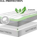 EASELAND Queen Size Mattress Pad Pillow Top Mattress Cover Quilted Fitted Mattress Protector 8-21" Deep Pocket Cooling Mattress Topper (60x80 Inches, Dark Blue)