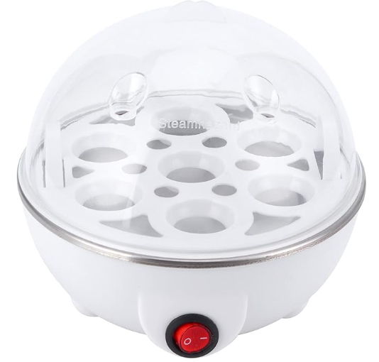 Electric Egg Cooker, 350W Multifunctional Mini Eggs Cooker Steamer Poacher Electric Egg Boiler for Kitchen Use, Hard Boiled Egg Cooker Rapid Egg Cooker