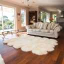 Sheep Fur Rug: Classic 10-Pelt Natural Shape Sheepskin