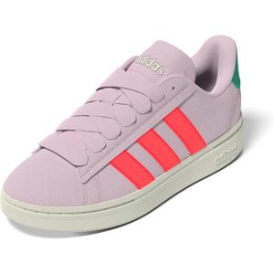 adidas Women's Grand Court Alpha 00s Sneaker, B (W) Standard (7.5, Clear Pink/Lucid Red/Court Green)
