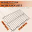 WB48X20249 Oven Rack, 23.75"L x 16.25"W, Compatible with GE Stove Oven Parts. Replacement Parts for Oven Racks JGB720BEJ2TS, JGBP33DET3BB, RGB508PET1CT, Made of 304 Stainless Steel Material, 2 Pcs