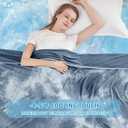 inhand Cooling Blanket Queen Size (90"x90"), Cooling Blankets for Hot Sleepers, Absorbs Heat to Keep Adults Cool for Summer Nights Sweats, Thin Cold Lightweight Blanket for Couch Bed, All Season Use