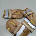 QUMY Dog Shoes for Large Dogs, Medium Dog Boots & Paw Protectors for Winter Snowy Day, Summer Hot Pavement, Water-Resistant in Rainy Weather, Outdoor Walking, Indoor Hardfloors Skid-Resistant Sole (Size 4: 2.2''x2.6''(W*L) (Pack of 4))