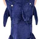 Softan Kids Shark Blanket, Soft Flannel, Boys Toys, Fleece Shark Tail Blanket, Dark Blue, Warm and Soft, Gift for Kids, 19" x 44" fit for Boys Aged 3 to 6