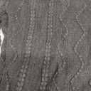 BOURINA Black Throw Blanket 50x60 Inches Throw Textured Solid Soft Sofa Couch Decorative Knit Blanket