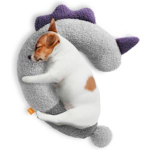 Dog Calming Pillow - Soft Neck Pillow for Dogs, Washable Sleep Pillow for Better Sleep, Reduces Anxiety, Gift for Small/Medium/Large Dogs and Cats (Purlple)