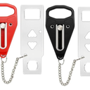 Portable Door Lock 2Pack Extra Lock for Additional Privacy and Safety in Home,Hotel and Apartment,Prevent Unauthorized Entry,Protect Family Security in Traveling,Home,Bedroom,Hotel,Apartment,AirBNB