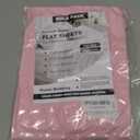 ZPECC Twin Flat Sheet Only 1 Pack, Durable Pink Top Bed Sheets Hypoallergenic Soft Brushed Microfiber Color-Coded Label, 66"x96"