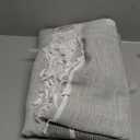 JIALE Tablecloths for Rectangle Tables, Cotton Linen Table Cloth Waterproof Tablecloth Wrinkle Free Farmhouse Dining Tables Cover, Soft Fabric Table Cloths with Tassels, Brown, 55" X 70", 4-6 Seats