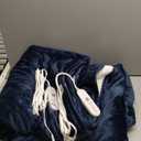 Heated Blanket Electric Blanket Queen Size 84''x90'' with 9 Heating Levels, 1-10 Hour Auto Shut Off, Machine Washable, Dual Controller Soft Warming Blanket for Couch, Bed, Office - Navy