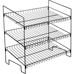 LEIFIDE 3 Tier Snack Basket, 24 x 14.9 x 23.2 Inch Candy Display Rack, Metal Wire Countertop Concession Stand Supplies for Office, Pantry, Kitchen, Bathroom