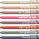 Sayglossy 80 Pcs Motivational Pens Christian Ballpoint Pens Inspirational Quotes Writing Tool Small Retractable Tiny Black Ink Religious Gifts for Women Men Office School (Light Color)