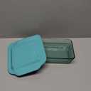 Pyrex Colors Tinted (8"x8") Tinted Glass Baking Dish with BPA-Free Lid, Oblong Bakeware Glass Pan For Casserole & Lasagna, Dishwasher, Freezer, Microwave and Pre-Heated Oven Safe, Aqua