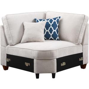 YOPTO 127\" L-Shaped Sectional Couch with Movable Ottoman & 6 Throw Pillows,7 Seat Chenille Upholstered Sofa W/2 Cup Holder,USB Port & Hidden Storage Box,DIY Combination,for Living Room,Apartment,Beige