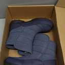 Lands' End Expedition Warmest Waterproof No Tie Kids Snow Boots for Boys and Girls - Insulated Winter Fleece Lined Snow Boots Size 7, Medium Blue