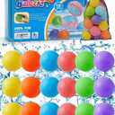 Reusable Water Balloons 18 Pcs, Quick-Fill Summer Water Toys for Pool Parties & Outdoor Beach Backyard Games, Durable Splash Balls for Kids