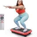 Vibration Plate Exercise Machine for Lymphatic Drainage, Power Plate Vibration Platform for Weight Loss, Shaping Toning & Wellness, Whole Body Shake Workout Equipment for Home Gym