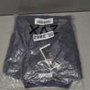 Men's Polo Sweater Fashion Collar Casual Sweater (Blue, L)