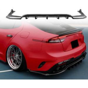 Add-On Rear Diffuser Extension for KIA Stinger 2018-2021,ABS Rear Diffuser Extension, Carbon Fiber Style