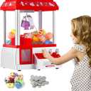 Claw Machine for Kids Toy Mini Claw Machine Candy Grabber Prize Dispenser Vending Machine Arcade Game Machines for Home Party Christmas Birthday Gifts Cool Girl Toys