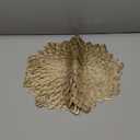 Herda Valentine's Day Placemats Set of 12, Metallic 15" Gold Round Vinyl Place Mats, Gold Plates Chargers Dinner Table Decor, Table Mat Decoration,Holiday Thanksgiving Chargers Plate