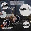 Halloween Party Decorations Set - Skeleton, Spider Web Bats Themed - with Backdrop, Balloons Bat Decorations for Spooky Festive Celebrations