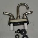 Dura Faucet (DF-PB150C-SN RV Swivel Bar Faucet with Classical Levers - 6-inch Spout (Brushed Satin Nickel)