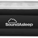 SoundAsleep Products Dream Series Luxury Air Mattress, ComfortCoil Technology, Built-in High Capacity Pump for Home, Camping- Double Height, Adjustable, Inflatable Blow Up, Portable - Twin Size (Black)
