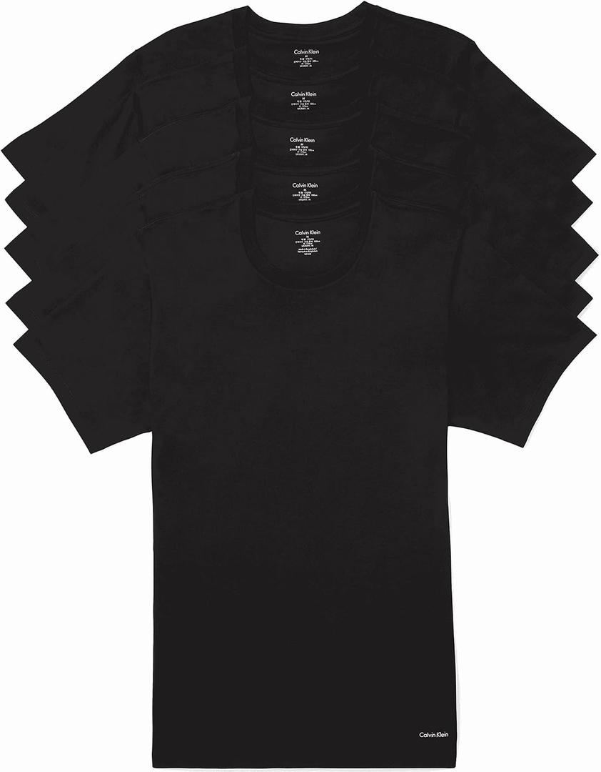 Calvin Klein Men's Cotton Classics 5-Pack Undershirts (Large)