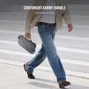 JDDWIN Full Protective Case Compatible with Nintendo Switch 2 2025, Soft TPU Grip Protective Cover Switch 2 Skin Accessories for Joy-Con, Travel Carring Case,Detachable Front Shell Cover and Kickstand